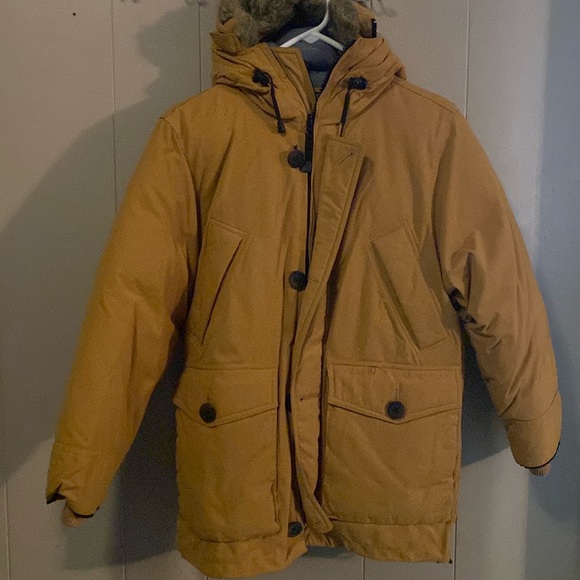 Beige kids coat - Picture 1 of 2